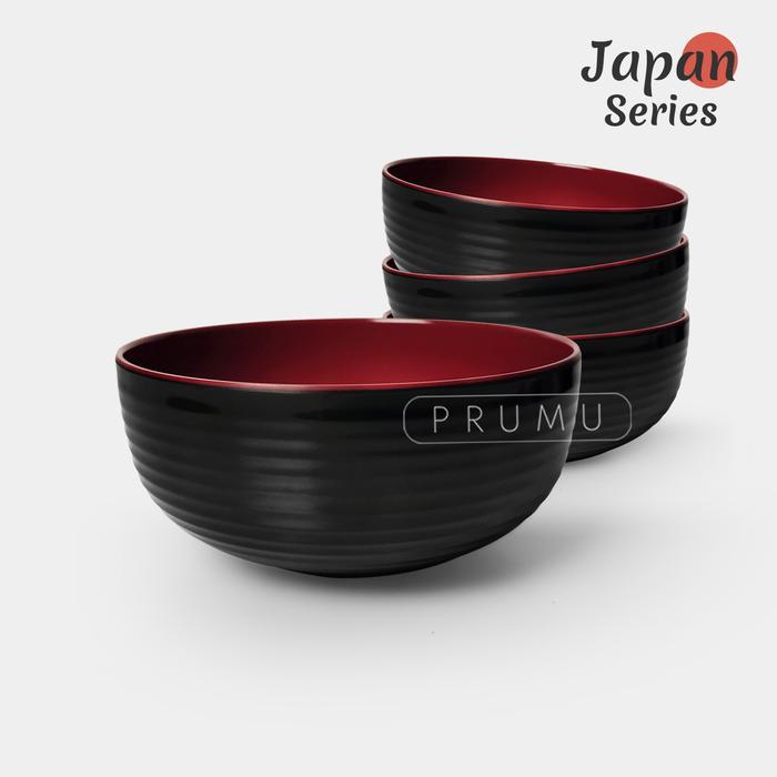 PRUMU Melamin Mangkok Jepang 4 inch- Mangkok Kecil - Mangkok Sup - Mangkok Saji - Mangkok Kuah -
