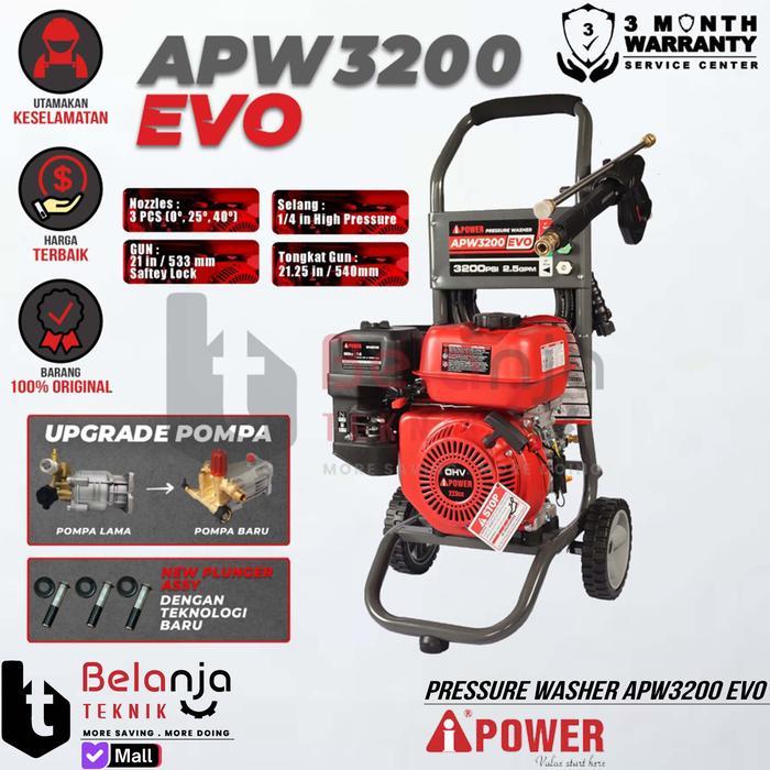 AiPower High Pressure Jet Cleaner APW 3200 EVO Mesin Cuci 220 Bar APW3200