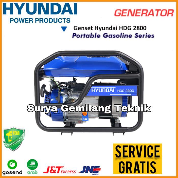 ENGINE GENSET HYUNDAI HDI 2800 GENERATOR LISTRIK MESIN GENSET 2000WATT