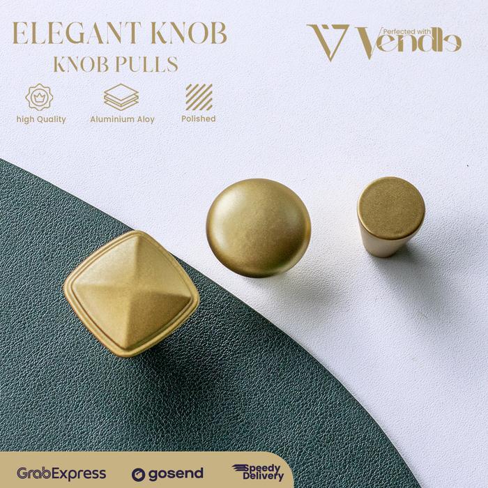 Handle Tarikan Lemari Gold - Gagang Knob Pintu Lemari Pegangan Kabinet