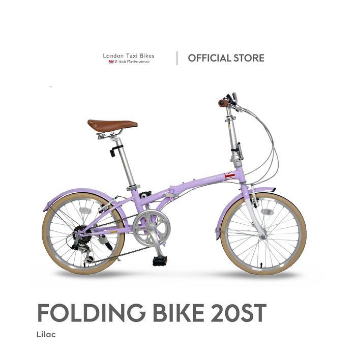 Sepeda Lipat London Taxi Folding Bike 206S - Lilac