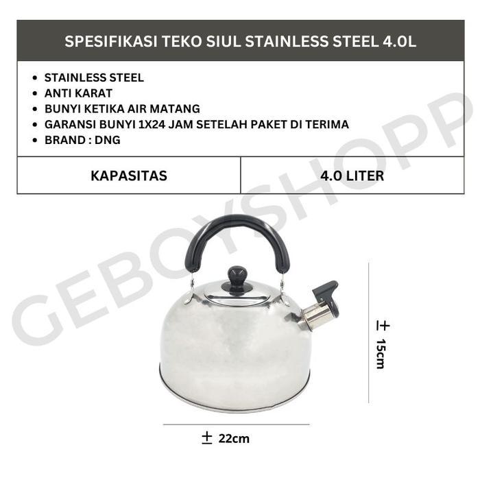 Teko Siul / Teko Bunyi / Ceret Siul Stainless Steel