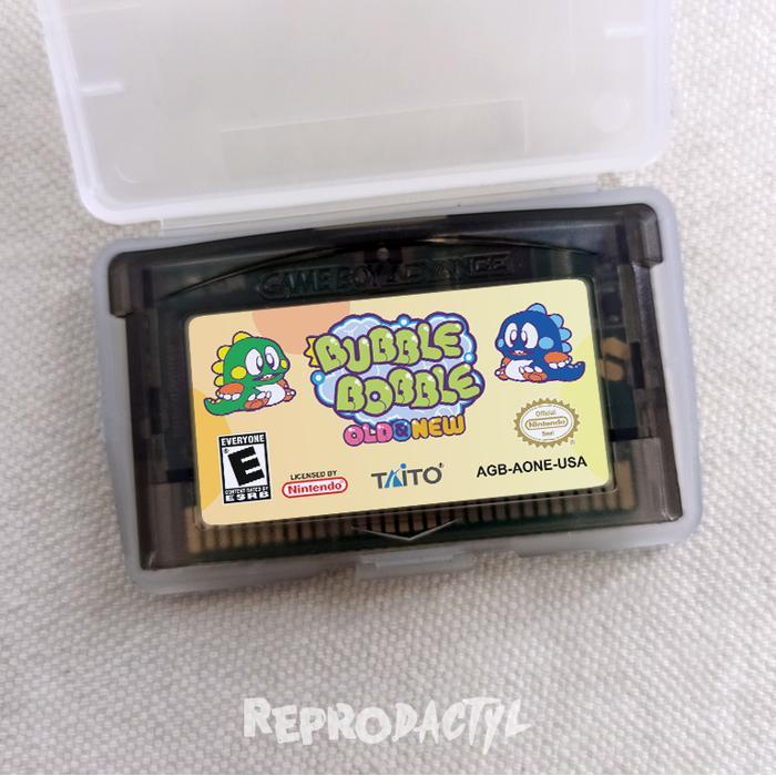 Gameboy Bubble Bobble Old and New Kaset Nintendo Game boy Advance GBA SP DS