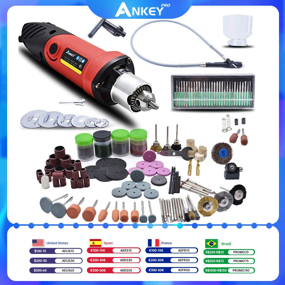 Bor Listrik Pena Ukir Penggiling Bor Mini Alat Listrik DIY Bor 480W Pengukir Dremel Alat Putar Listr