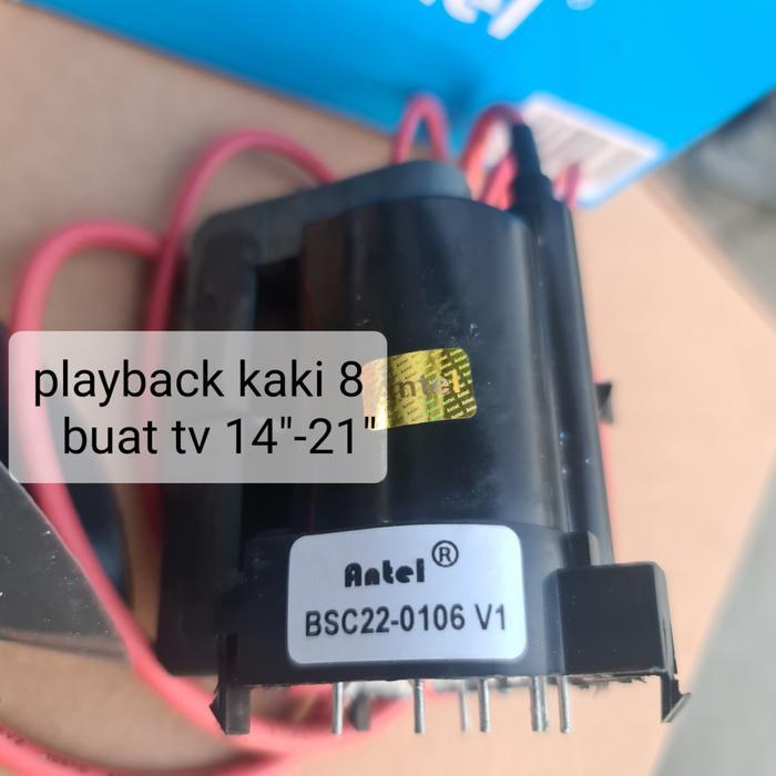 playback flyback tv tabung bsc22-0106 bsc 25 22-0106 kaki 8 pin 8pin