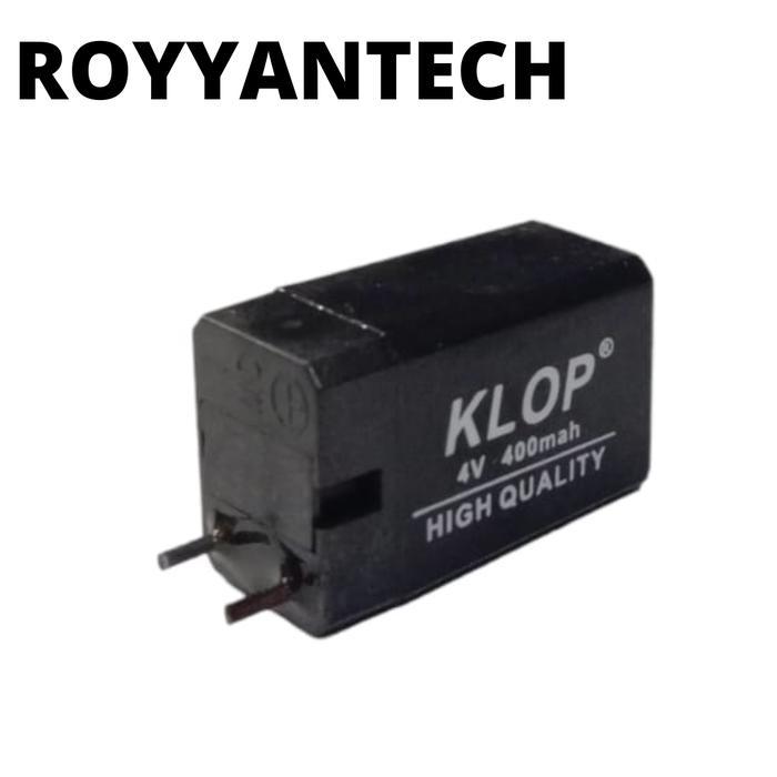 NEWW BATERAI 4V 400MAH AKI RAKET NYAMUK AUDIO PORTABLE