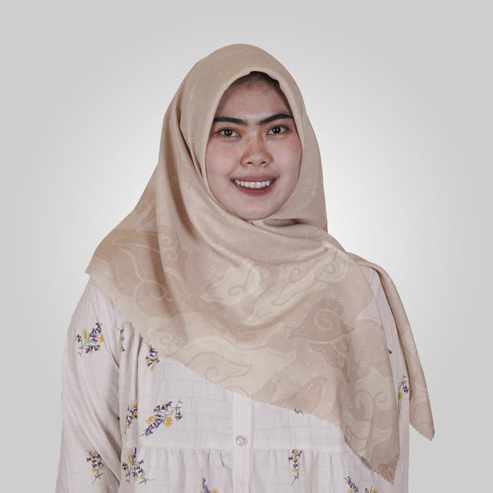 ASLI Hijab Voal Segi 4 Hijab Circle Batik Motif Mega Mendung READY STOCK