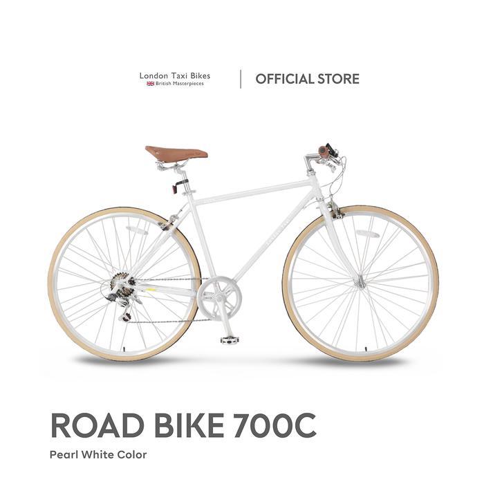 SEPEDA LONDON TAXI ROAD BIKE 700C - PEARL WHITE