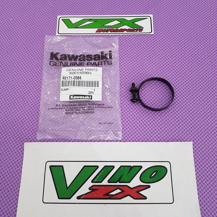 BESI KLEM INTAKE MANIPOL KARBU FILTER NINJA 150 R SS ORI KAWASAKI