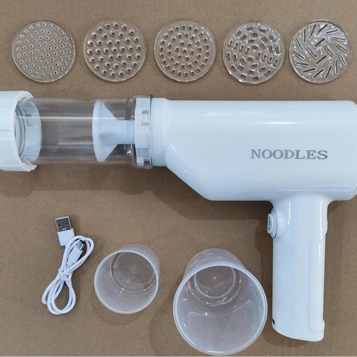 Pasta Maker Mesin Gilingan Pasta Mie Mesin Mie Elektrik Portable Recharge Noodle Maker Gilingan Mie