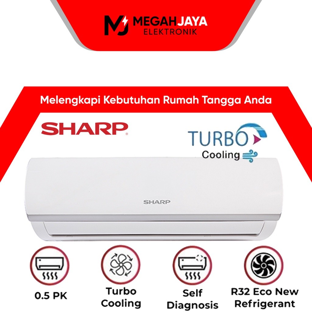 [COD] SHARP AC SPLIT AH-A5ZCYN / 5ZCYN / 05 ZCYN (1/2 PK) GARANSI RESMI