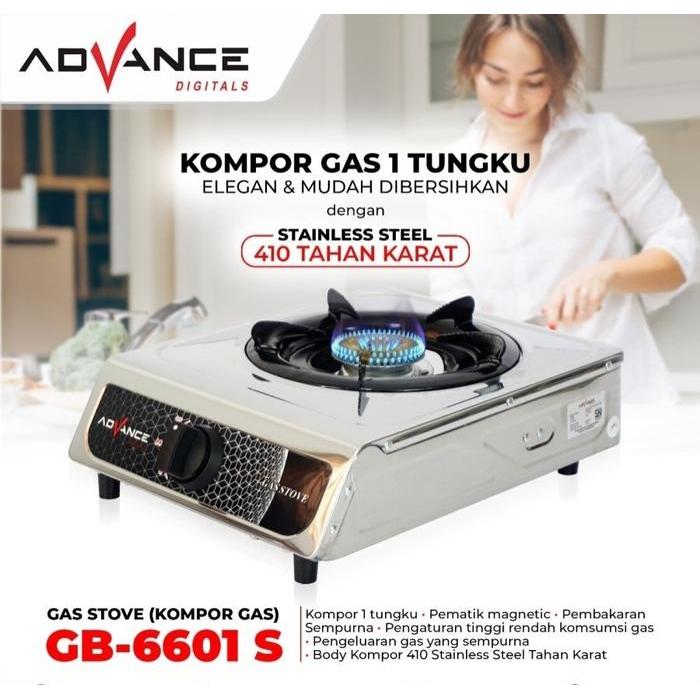 Kompor Gas ADVANCE GB-6601S Kompor Gas 1 Tungku