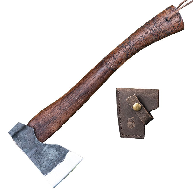 DISKON Hx Outdoors Multifunction Axe Wood HandleTomahawk Hunting Camping Tool Survival Machete Axes 