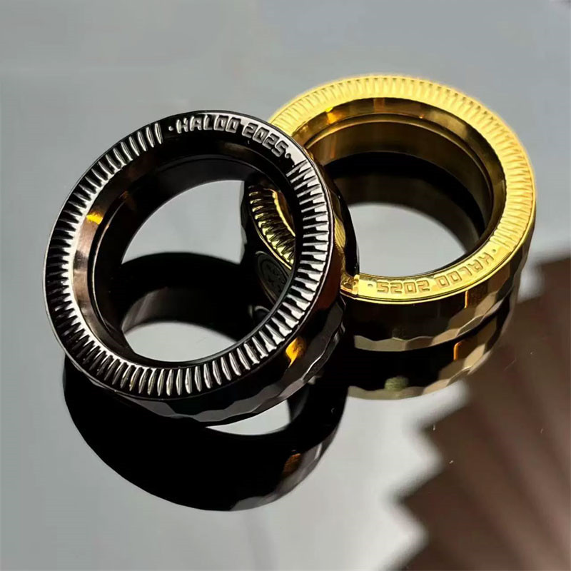 Fashion Stainless Steel EDC Fidget Ring Fun Ratchet Ring ADHD Anti-Anxiety Fidget Toy Stress Relief