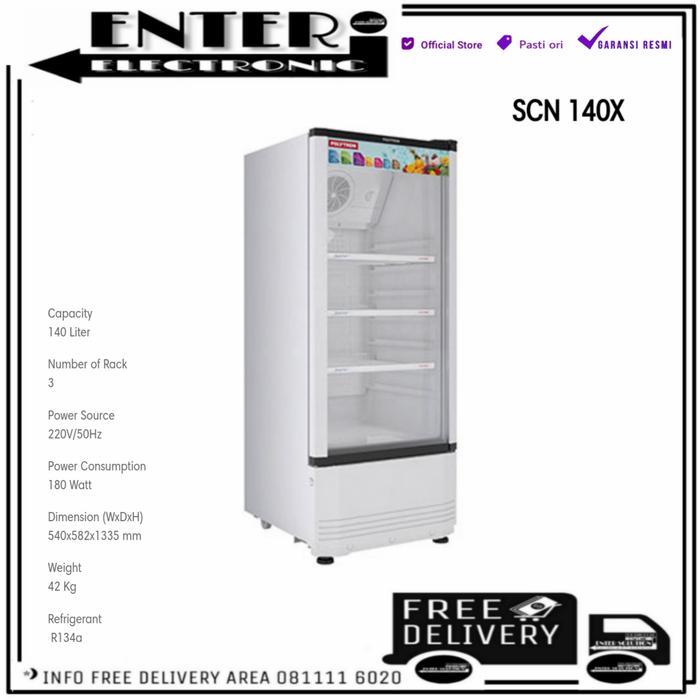 POLYTRON SCN140X - SHOWCASE DISPLAY COOLER LEMARI PENDINGIN SCN 140X