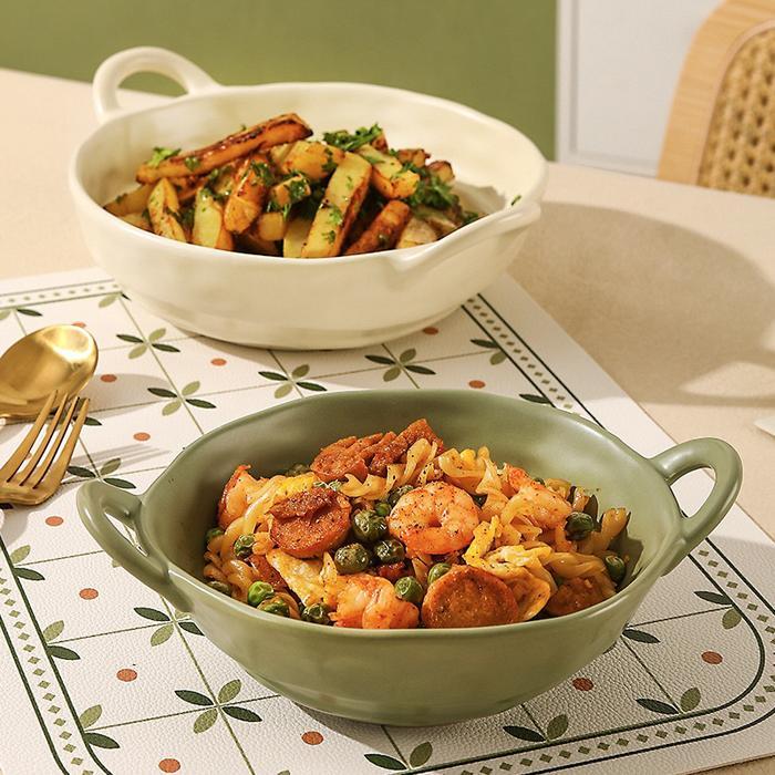 DAEGU Mangkuk Panci Keramik Handle Korea