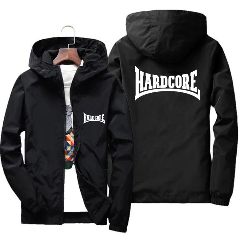 Hardcore Jacket Windbreaker Pilot Coat Men'S Zipper Jackets Waterproof Quick Drying Sport Outwear