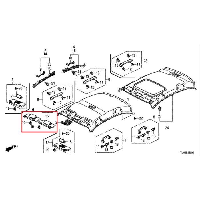 Sun Visor SunVisor - Penahan Tahanan Sinar Matahari Kiri Honda City GM2 2008 2009 2010 2011 2012