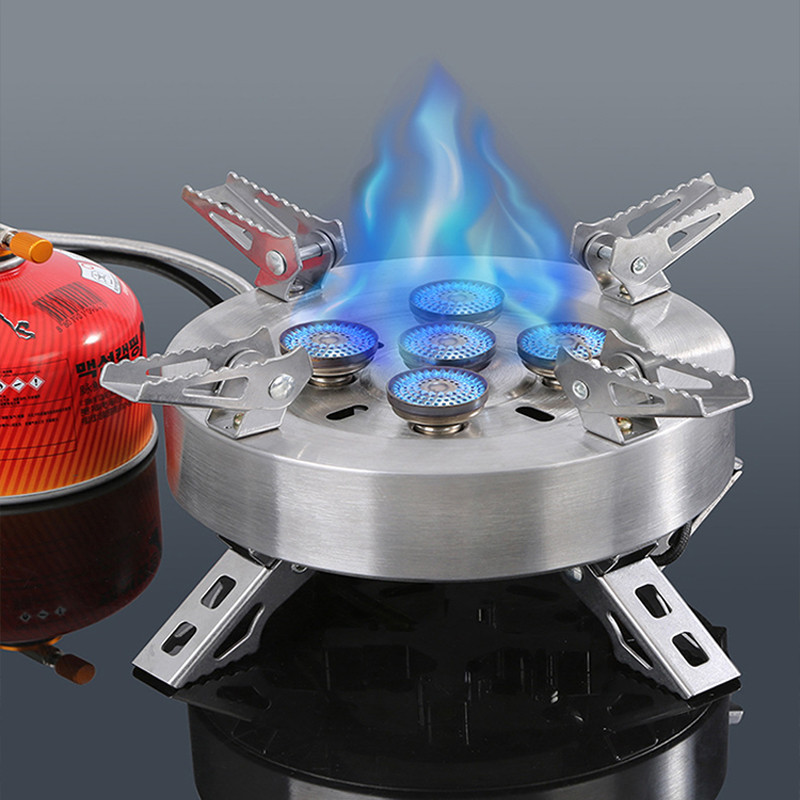 Portable Camping Burner Gas Stove High Power Griddle Burner Outdoor Cookware  Barbecue Picnic Touris
