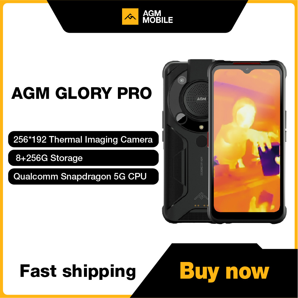 AGM Glory Qualcomm 5G Rugged Phone Global Version Android 11 NFC Rugged Smartphone 6200mAh Arctic Ba