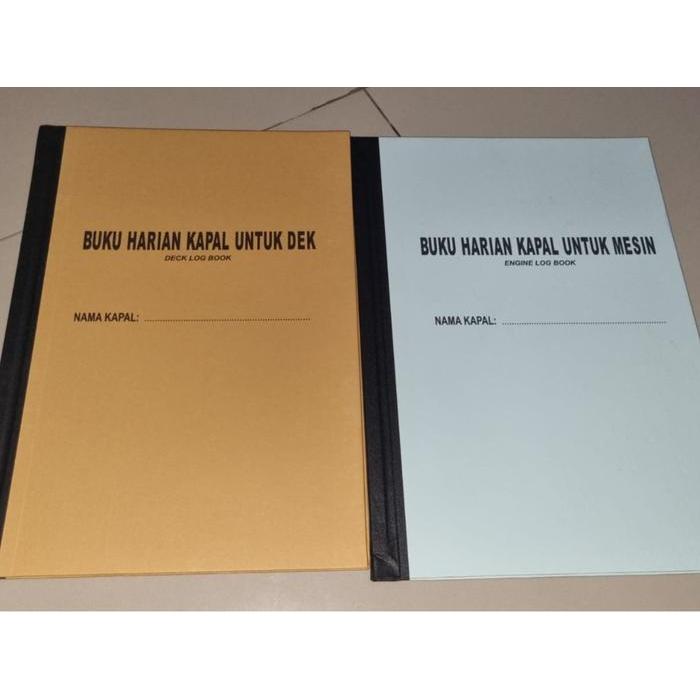 Buku Jurnal Harian Kapal Dek dan Mesin / Deck and Engine Log Book - TTD Syahbandar