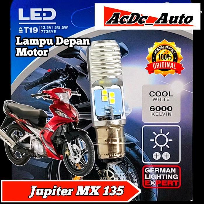 SALE Lampu Depan Motor Yamaha Jupiter MX 135 LED Putih Ac/Dc 12Volt Pengganti Dop/Bohlam Standart