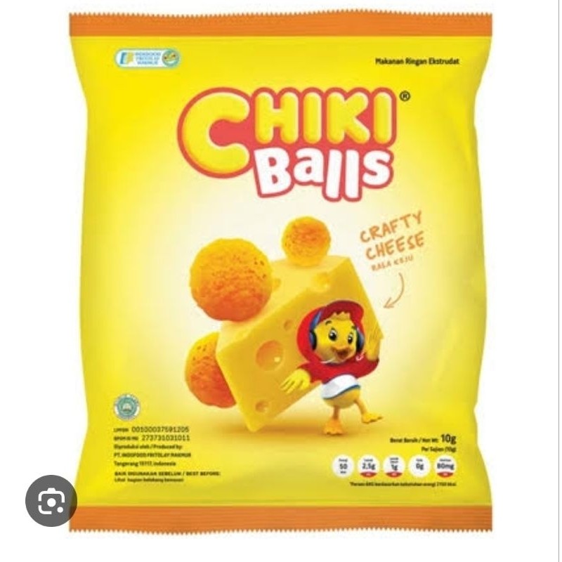 Chiki Balls Keju Coklat Ayam / Snack Chikiballs 16gr / Indofood Chiki Balls 2000.an SP