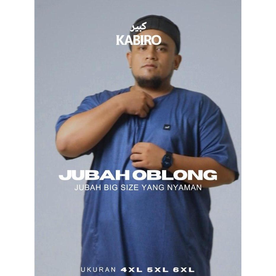 Gamis Jubah Oblong Pria Kabiro Jumbo Big Size 4XL, 5XL, 6XL Jubah Gamis Dewasa Jumbo Lengan Pendek