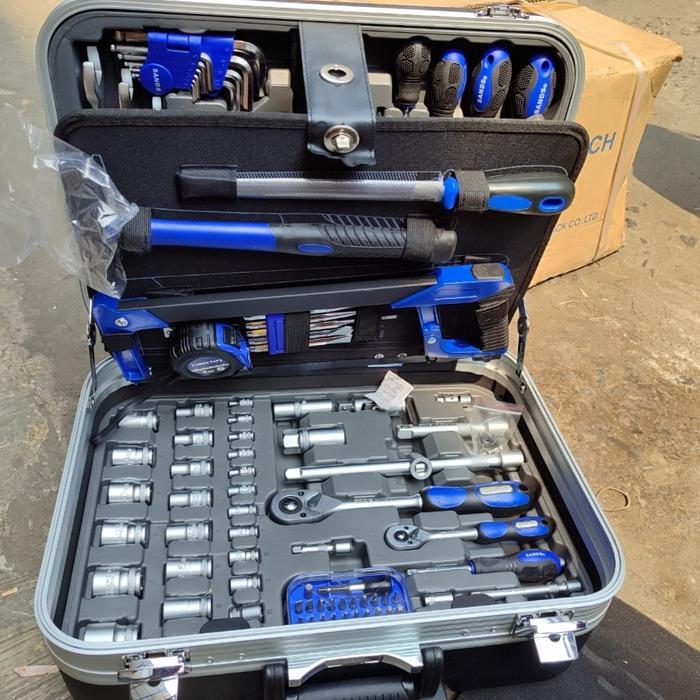 Tool Set 132 Pcs With Abs Box Sands Kunci Set Perlengkapan Bengkel Dll