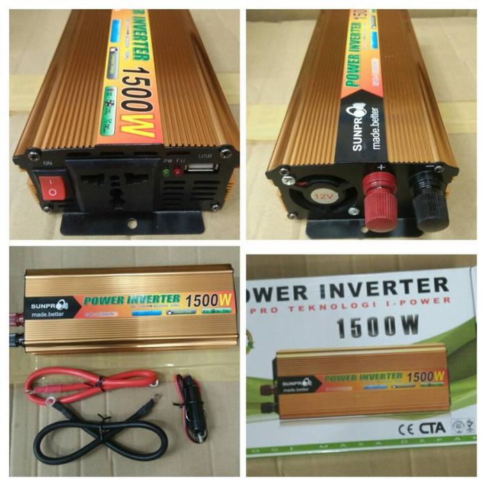 Sanpro Power Inverter Led Sunpro Pi1500W Bisa Pilih Inverter Led Sunpro Sda-1500 Redy Stok