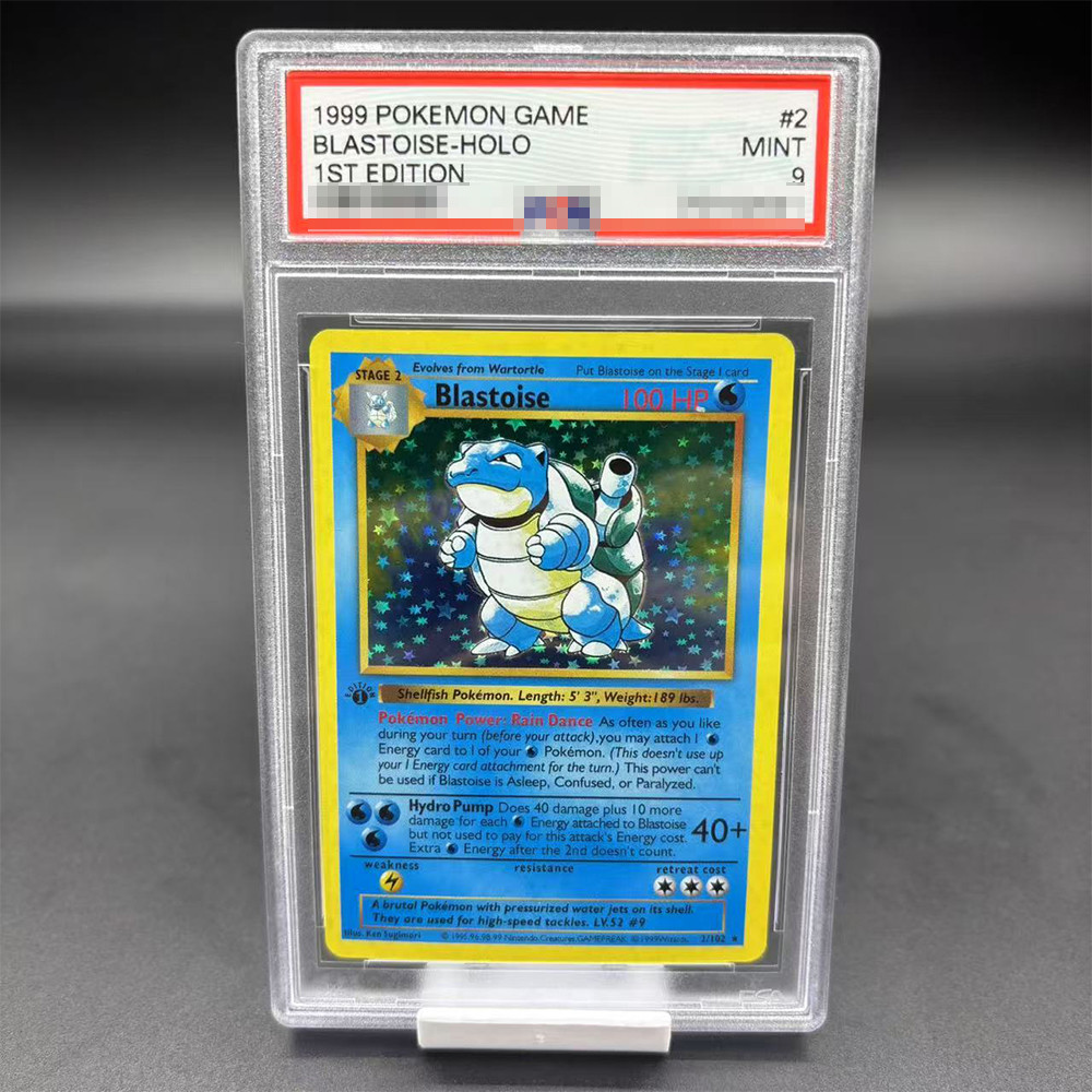 DIY 1999 PTCG GAME English Version 1ST EDITION CHARIZARD BLASTOISE Collection Card 10Points Rating