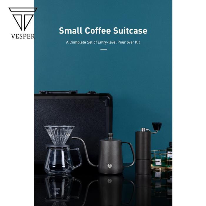 new timemore C3S small coffee suitcase koper set alat kopi manual brew