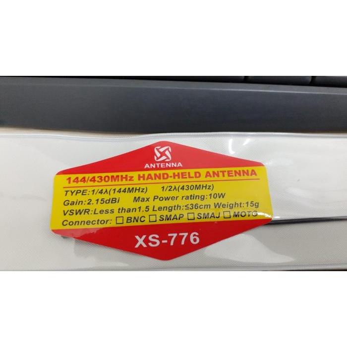 ANTENNA XS-776 ANTENA VHF UHF SMA F HT CINA GT-3 GT03 BAOFENG GT-3TP