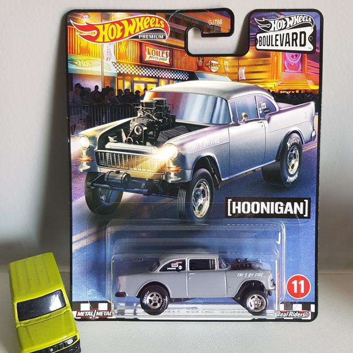 HOT WHEELS 55 CHEVY BEL AIR GASSER BOULEVARD VARIAN BLACK SOLID RARE