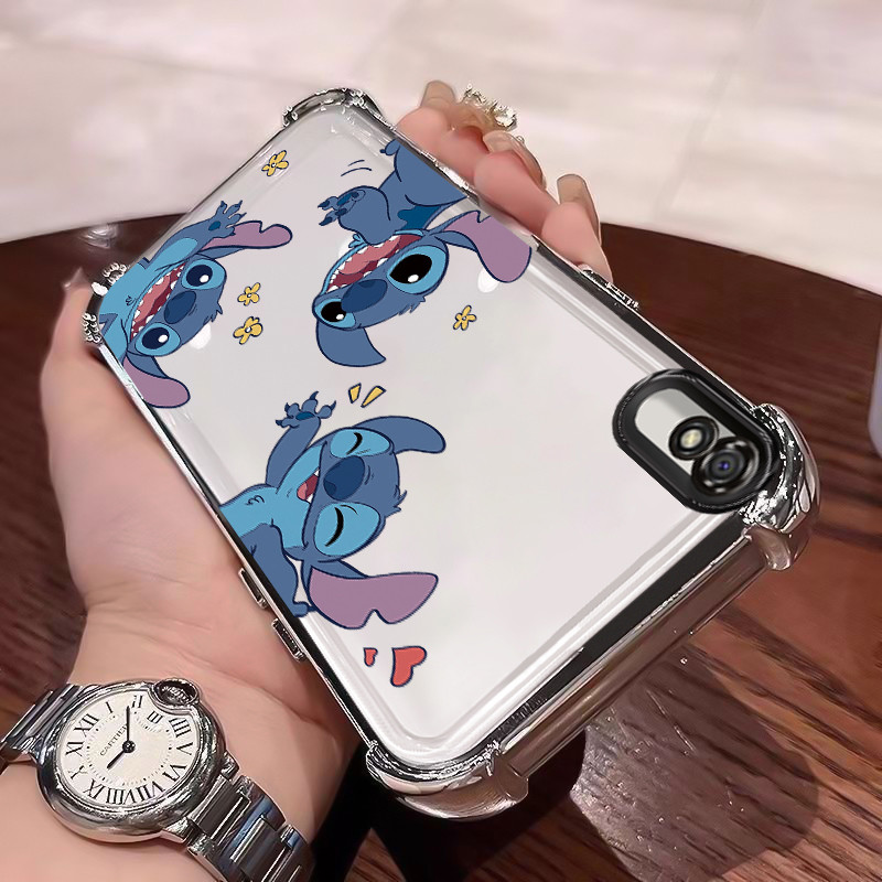 Casing Hp Xiaomi Redmi 9A Redmi 9i Case Stitch Biru Cesing Sembunyikan Airbag Kesing Silikon Softcas