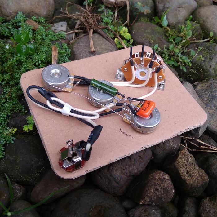 Wiring Gitar Stratocaster Blender 5 Way Prewired Kit Fender Squier - IM