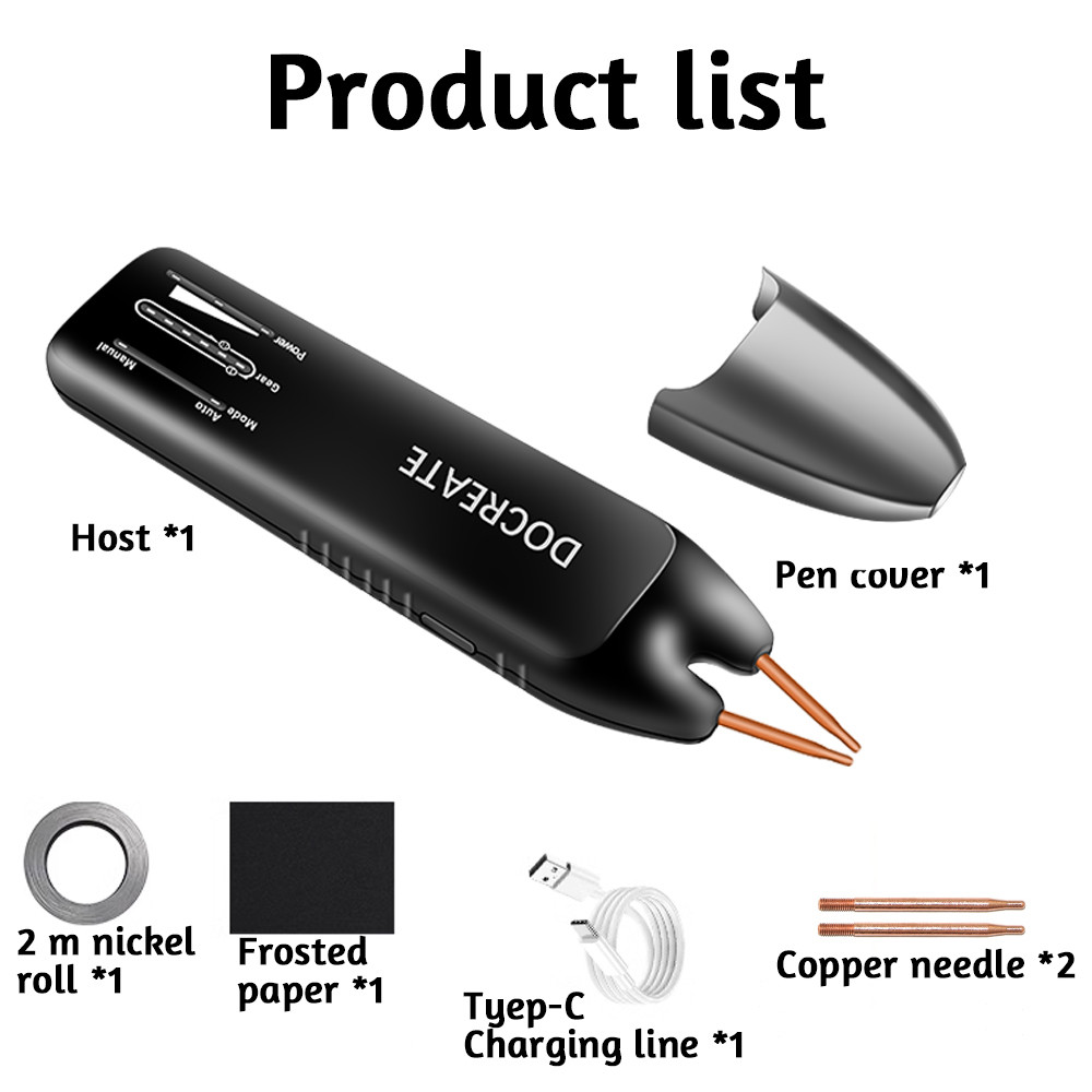 Docreate Color screen portable handheld small spot welder 18650 mobile phone lithium battery nickel