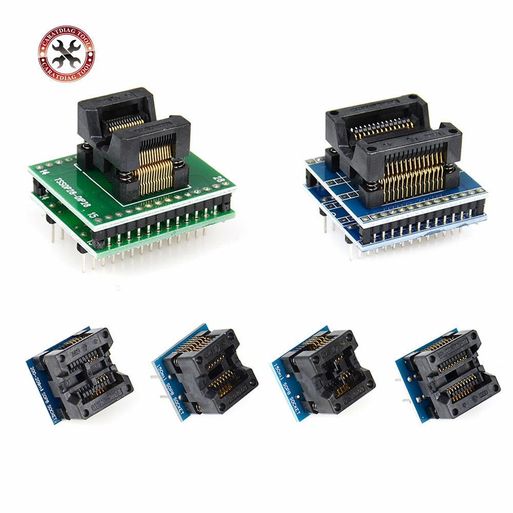 BEST 6pcs/lot Adapter TSSOP28 SSOP28 SOP28-DIP28 SOP20 SOP16 SOP8 150mil200mil to DIP8 adapter compa