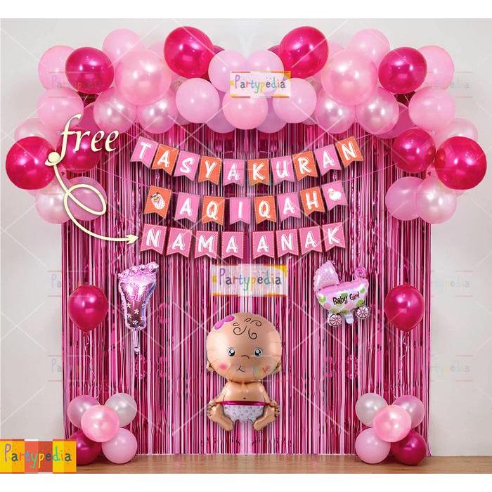 PAKET DEKORASI AQIQAH ANAK PEREMPUAN