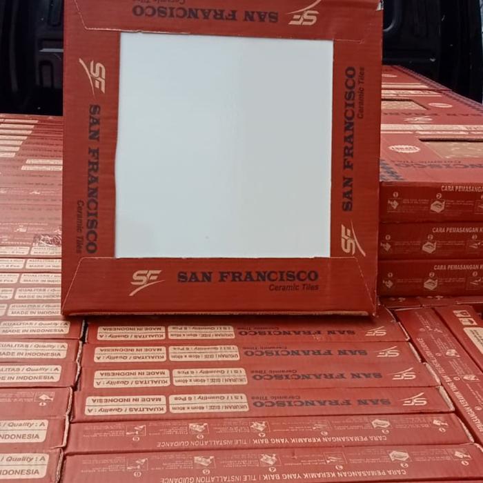 keramik lantai 40x40 putih polos