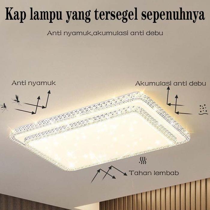 LAMPU HIAS RUMAH LAMPU KOTAK UNTUK RUANG TAMU/LED LAMPU PLAFON