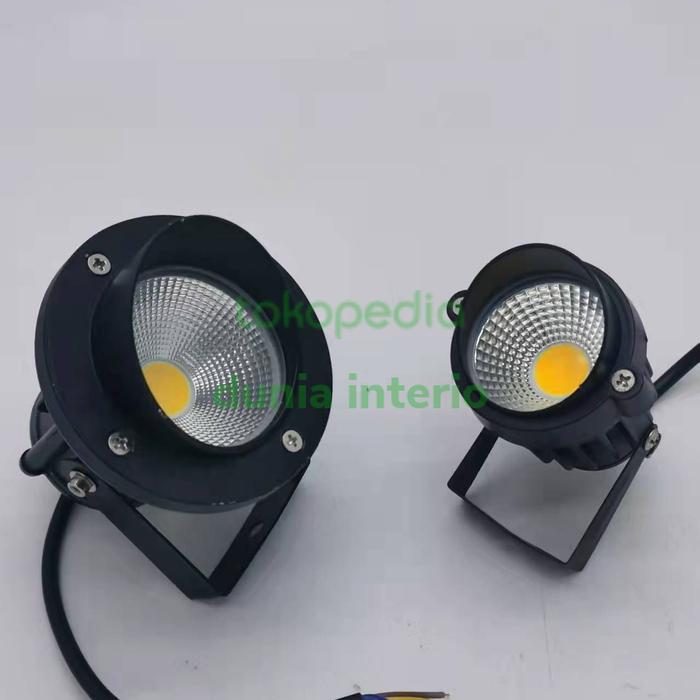 LAMPU TAMAN LED SOROT COB TANCAP/PLAVON KUNING