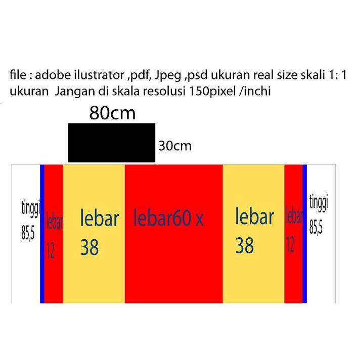 Event desk Polycounter Kayu with header PopUp Table PopUp Counter/ event desk straight plus stiker