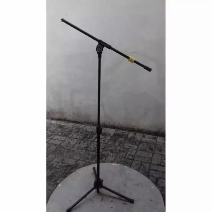Best Seller Stand Mic Panjang Maruni + Bonus Catok Mic Original