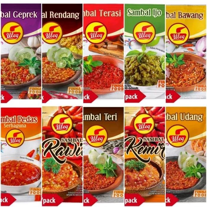 "New" SAMBEL FINNA ULEG PER PACK ISI 10PCS PROMO BELI 10PACK FREE TEPUNG FINNA CRISPY 80GR