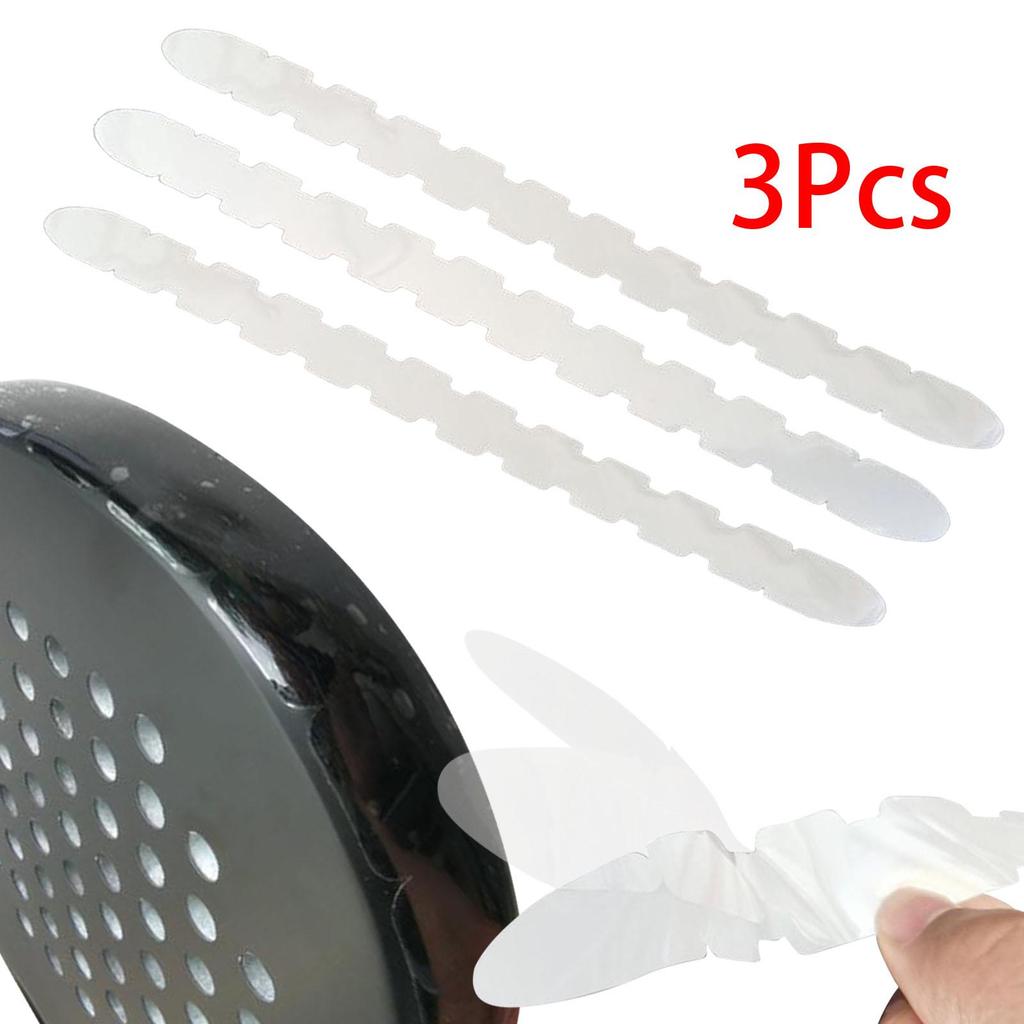 3X Tennis Racket Protection Tape Racket Accessories Protector Tennis Paddle Head Tape Tpu Tennis