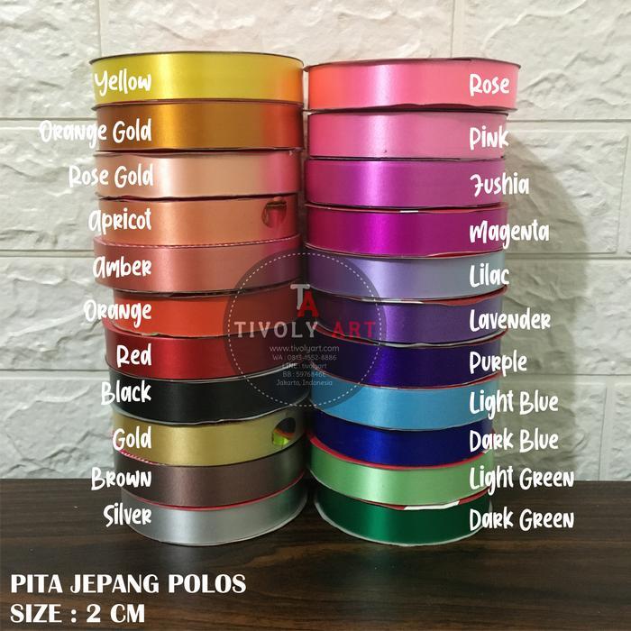 PITA JEPANG 2CM / Pita Kado / Pita Plastik / Pita Souvenir