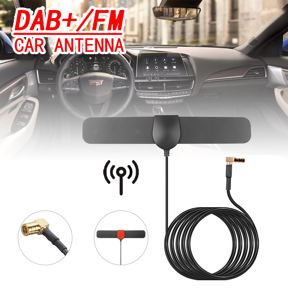For Jvc Kenwood Alpine 1Pc Unrsal Car Radio Stereo Amplified Dab Aerial Plug & Play Vhf Uhf Auto