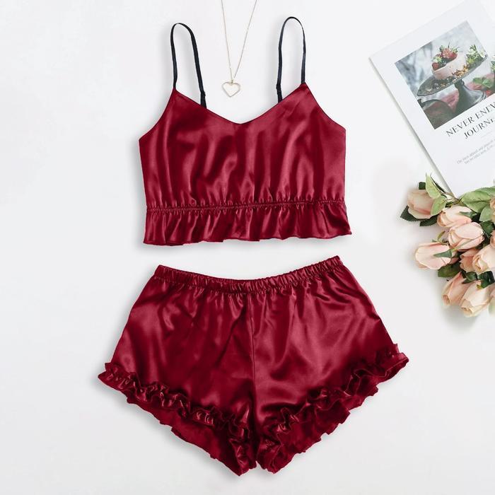 Baju Tidur VS Lingerie Pajamas Satin Silk Premium Model Terbaru Co