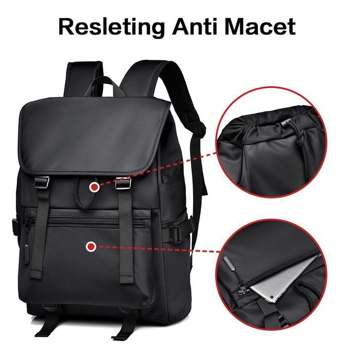 Freeknight Tas Punggung Pria Tas Punggung Serut Waterproof Pria Tas Kerja Cowok Keren Tas Hangout